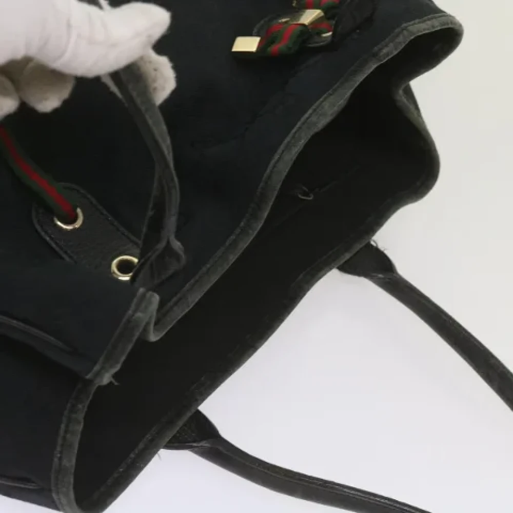 Gucci Vintage Pre-owned Leather totes Black Dames