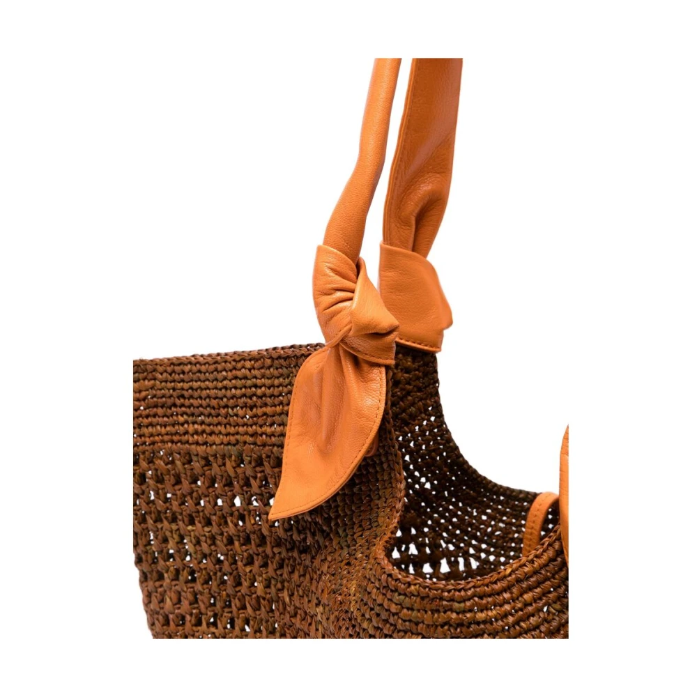 Hereu Bruine Stropdas-Top Schoudertas Brown Dames