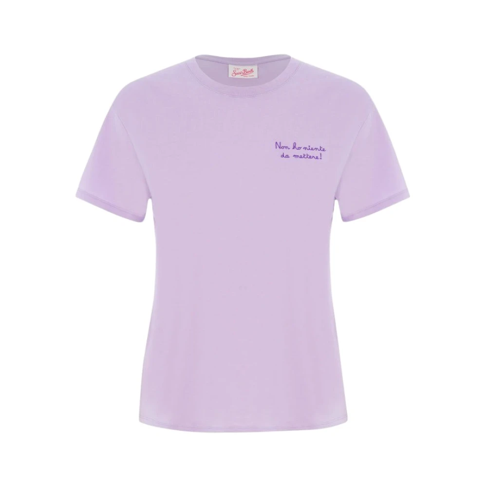 MC2 Saint Barth 24 EMB T-Shirt Purple Dames