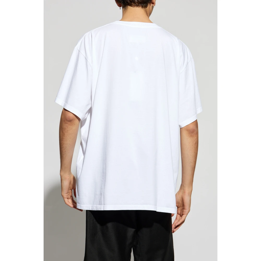 MM6 Maison Margiela Logo T-shirt White Heren