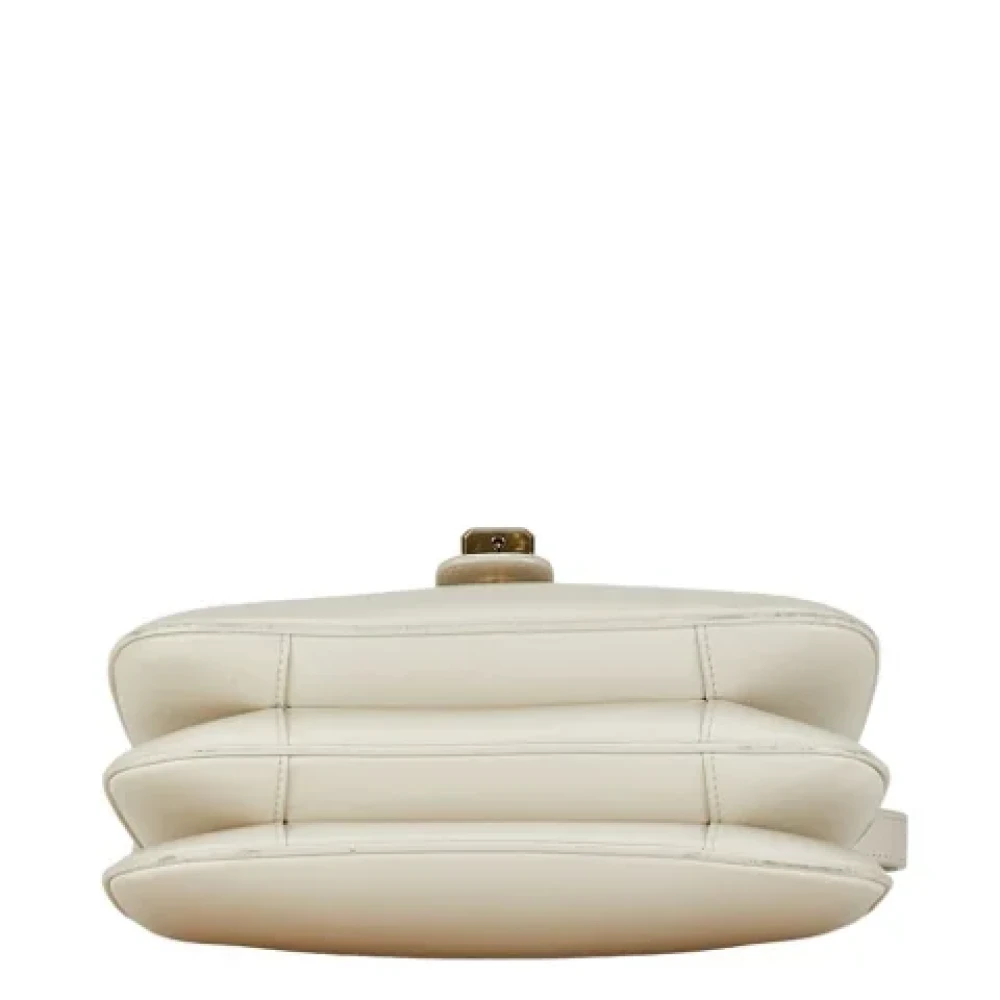 Celine Vintage Pre-owned Leather shoulder-bags White Dames