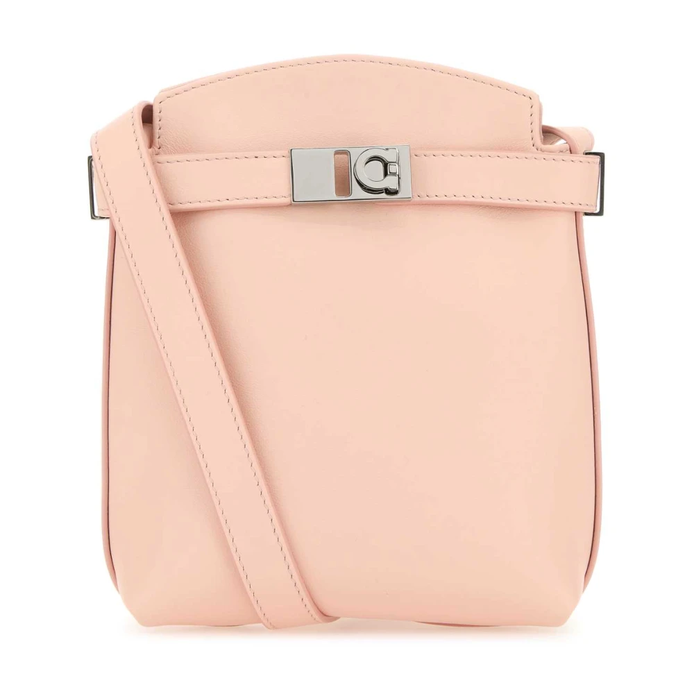 Salvatore Ferragamo Rosa läder Gancini mobilskal Pink, Dam