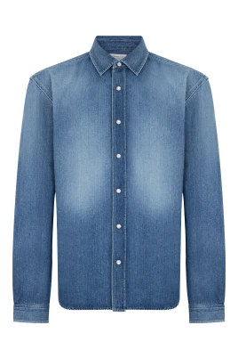 Denimskjorta med långa ärmar