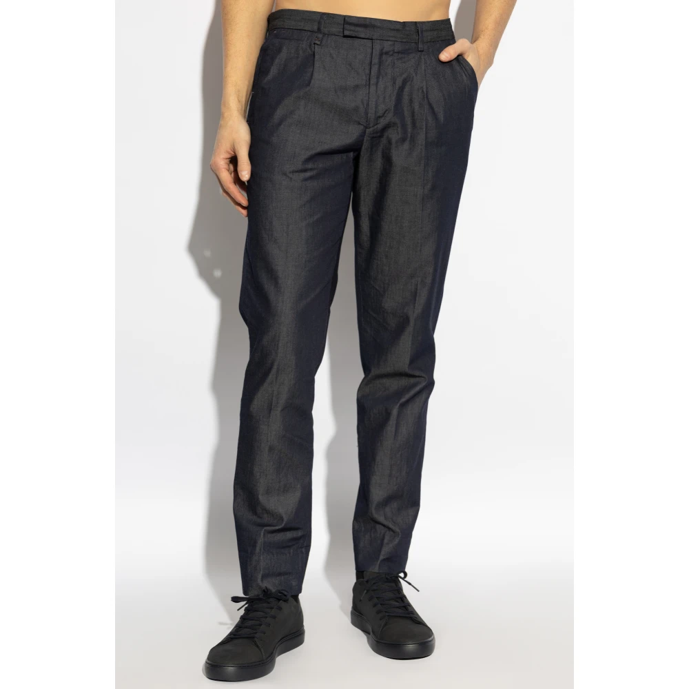 PS By Paul Smith Geplooide broek Blue Heren