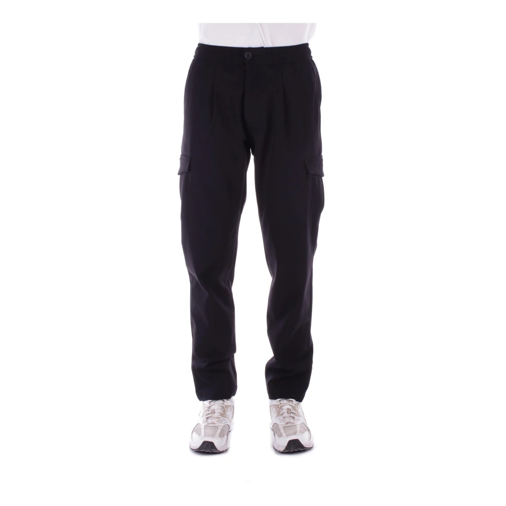 Suns Zwarte Casual Broek Black Heren