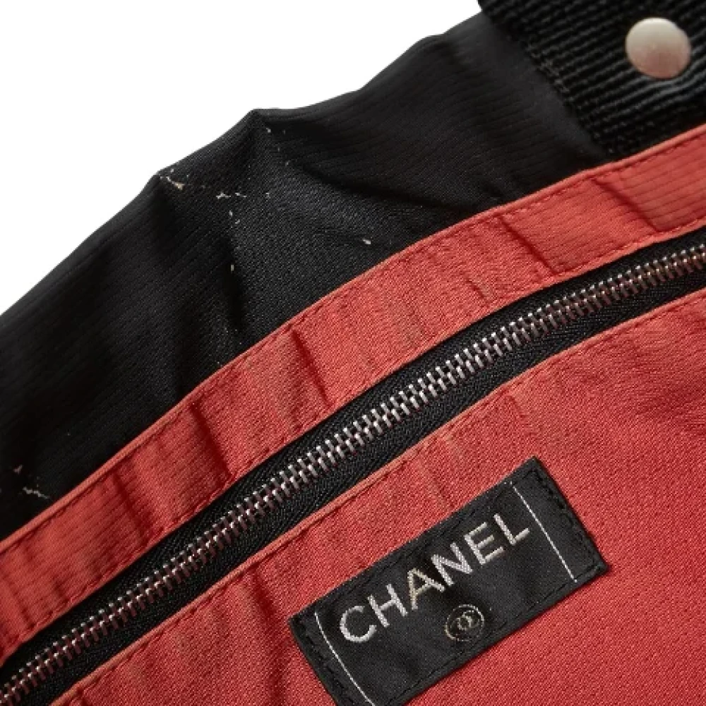 Chanel Vintage Pre-owned Canvas totes Black Dames
