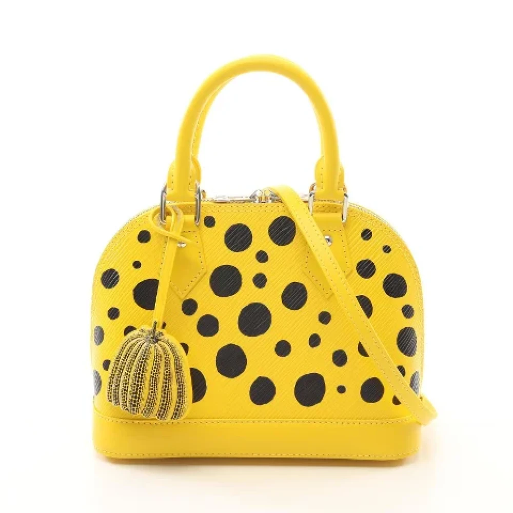 Louis Vuitton Vintage Pre-owned Leather handbags Yellow Dames