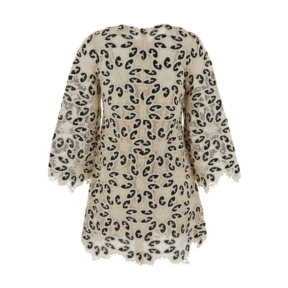 Zimmermann Kanten Mini Jurk van Katoen Multicolor Dames