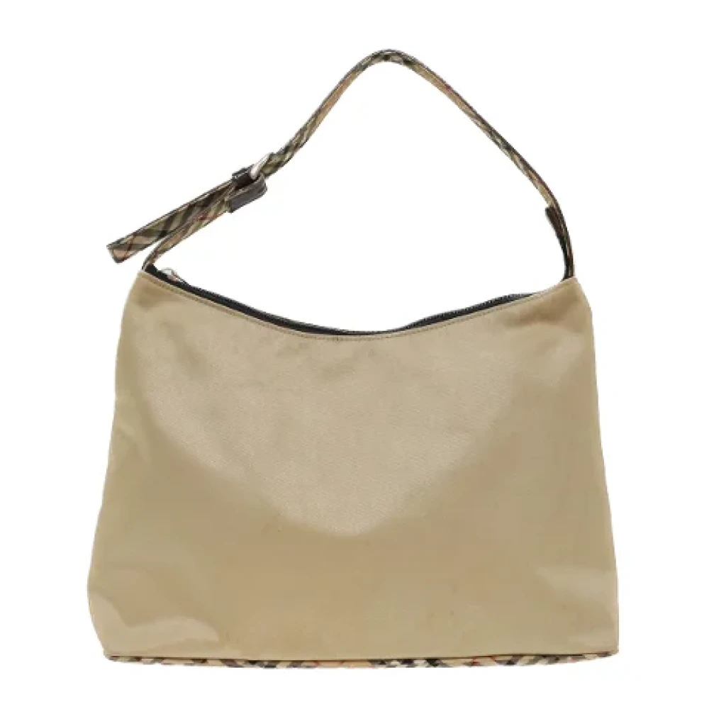 Burberry Vintage Pre-owned Nylon shoulder-bags Beige Dames