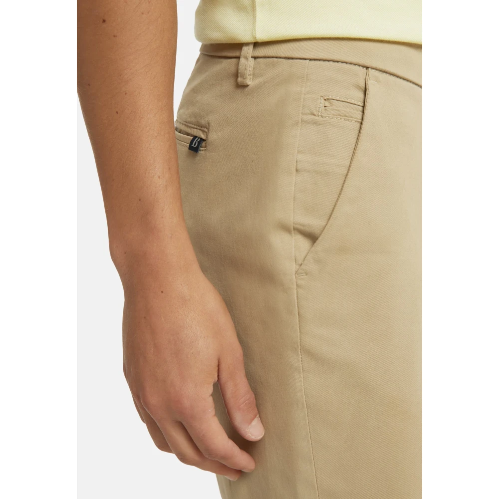 Boggi Milano Stretch Gabardine Short Beige Heren