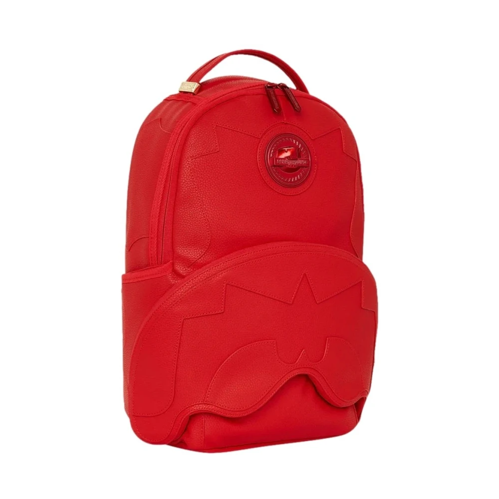 Sprayground Rode Shark 3D Boujee Rugzak Red Heren