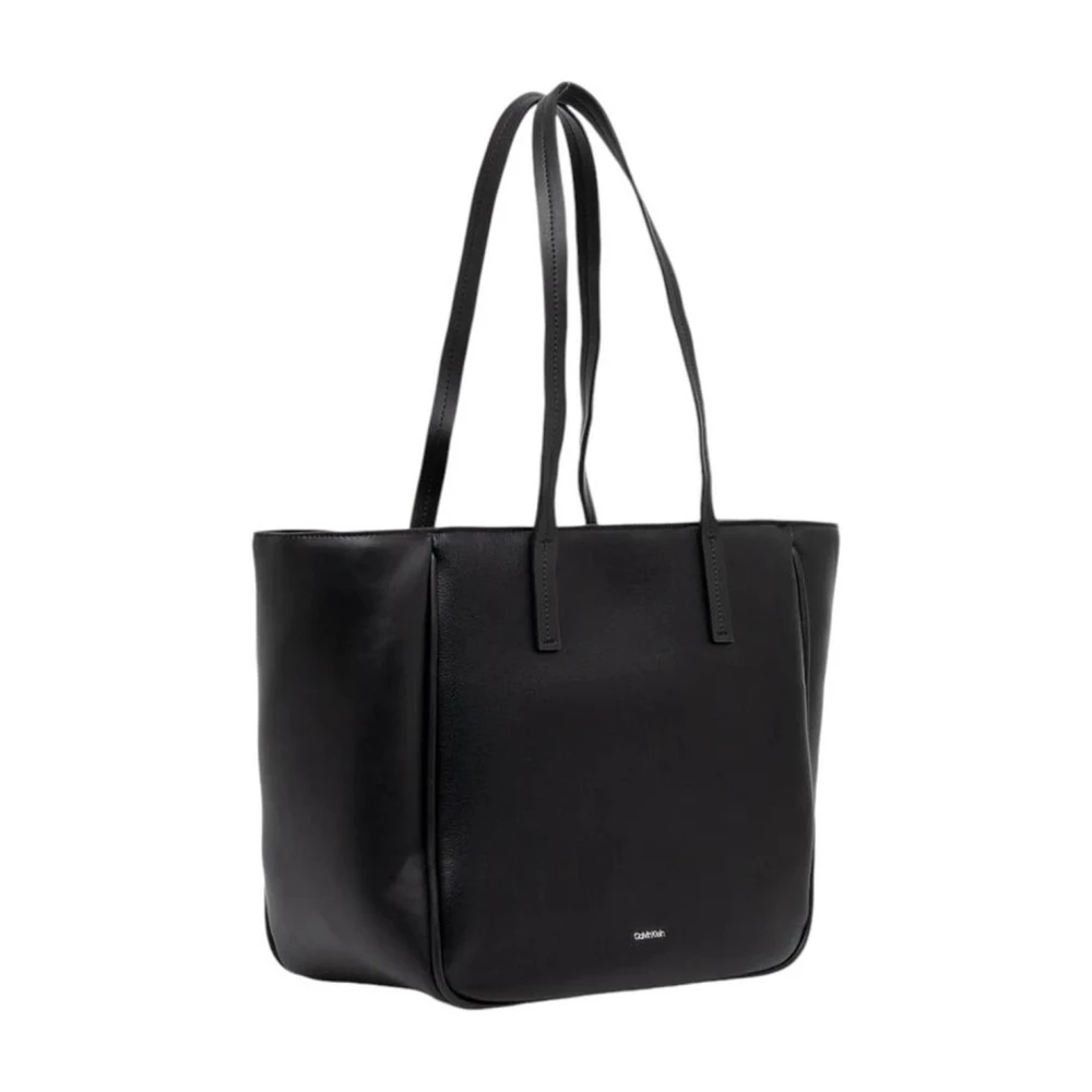 Calvin Klein Polyethyleen Handtas met Polyurethaan Samenstelling Black Dames