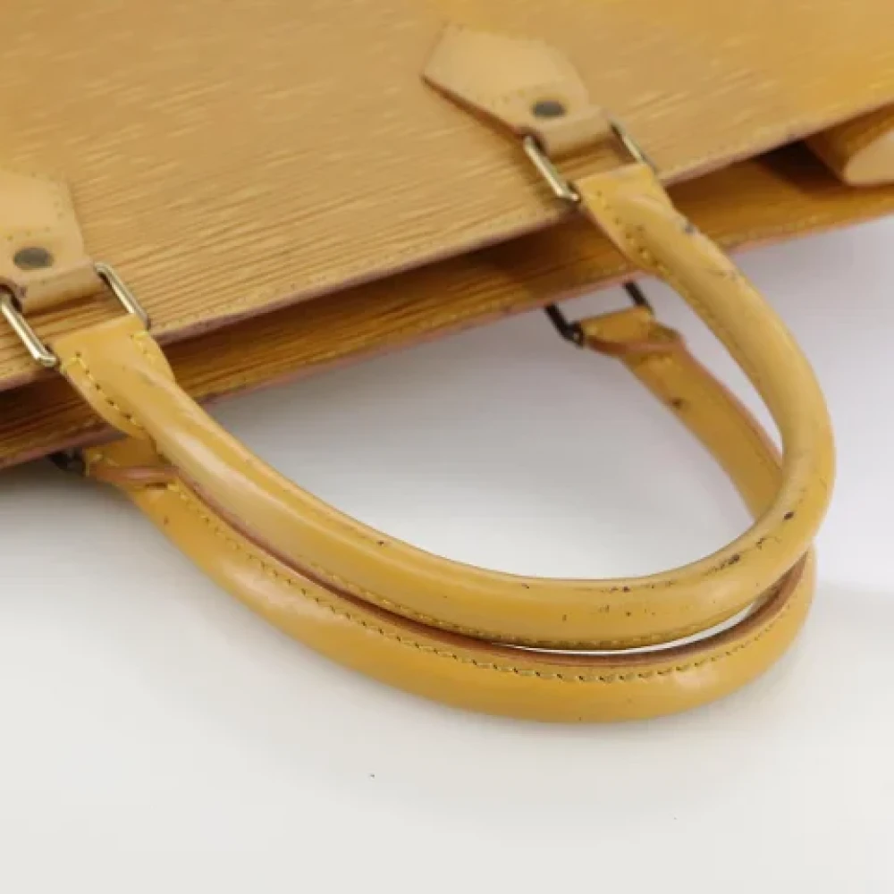 Louis Vuitton Vintage Pre-owned Leather handbags Yellow Dames
