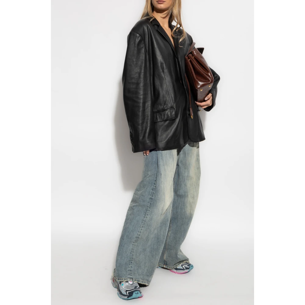 Balenciaga Low-Waist Baggy Jeans Blue Dames