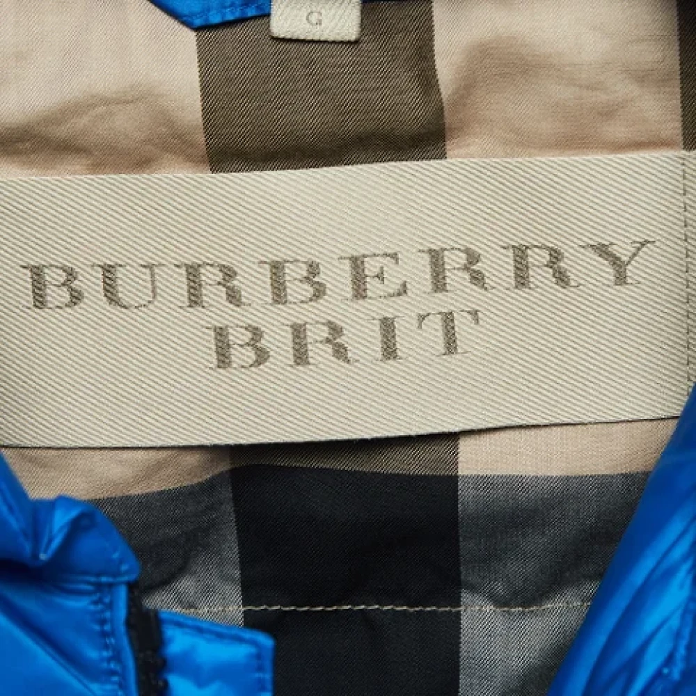 Burberry Vintage Pre-owned Fabric outerwear Blue Heren