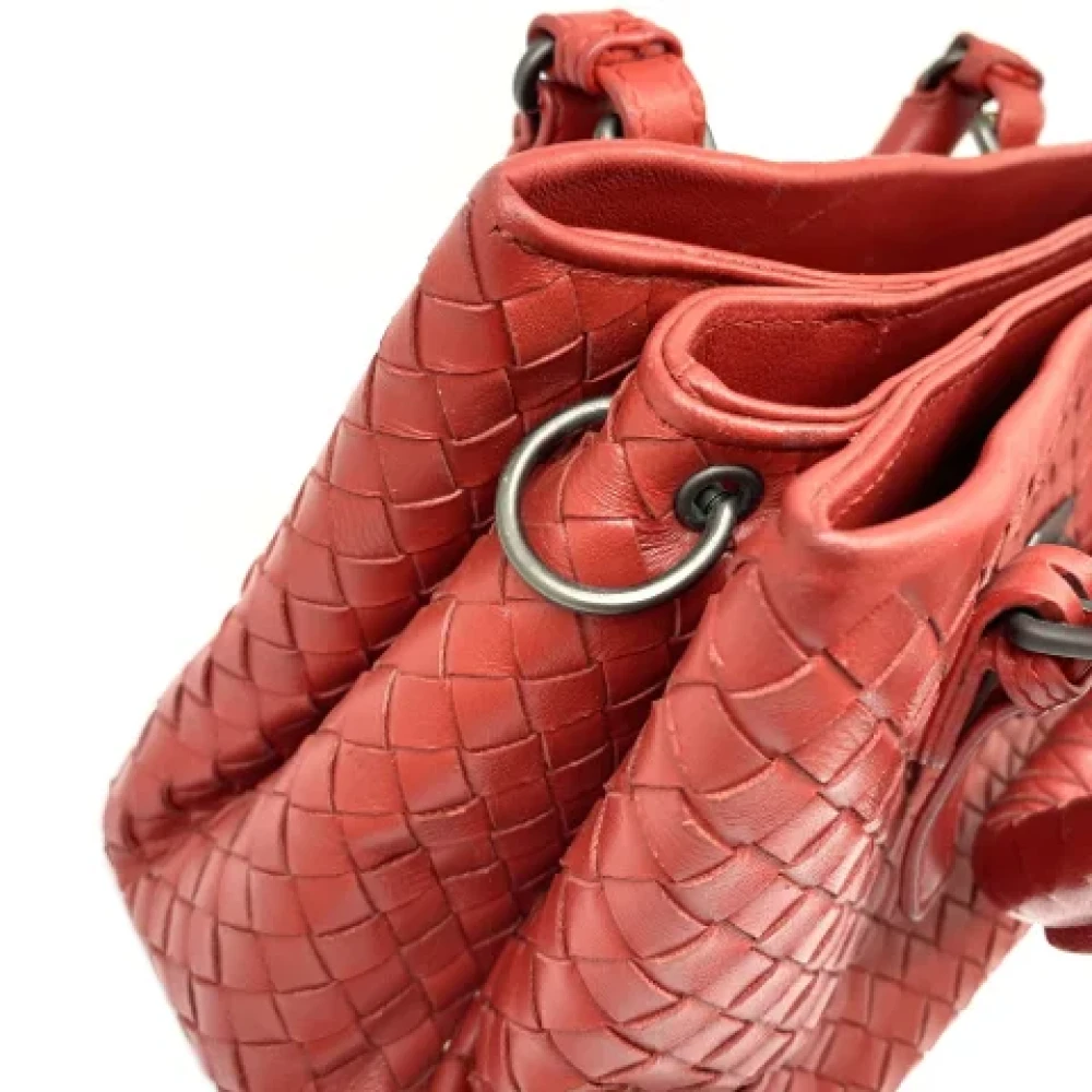 Bottega Veneta Vintage Pre-owned Leather handbags Red Dames