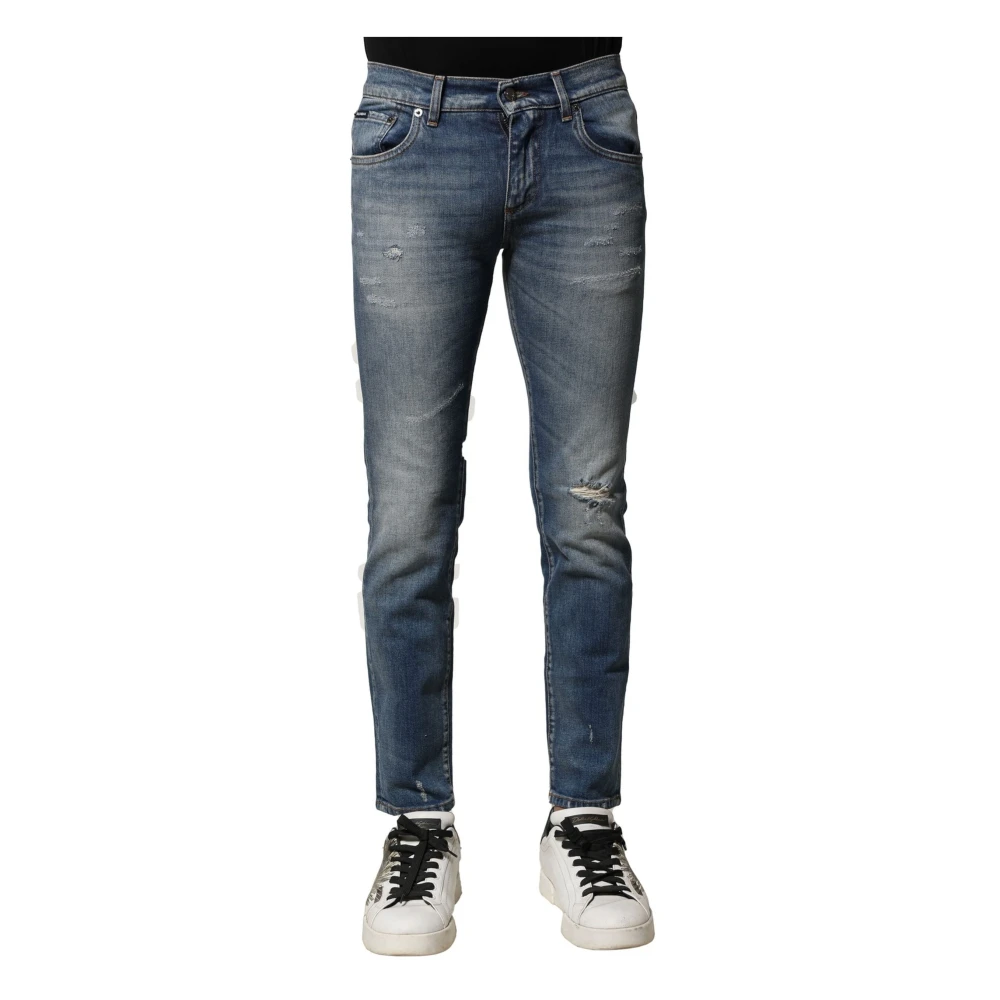 Dolce & Gabbana Men's Blue Slim Fit Jeans, Xs, Slim Fit Denim Jeans