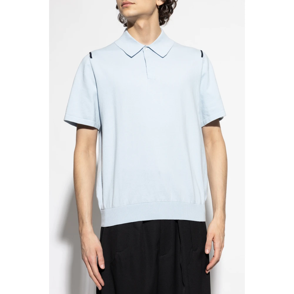 Paul Smith Katoenen polo Blue Heren