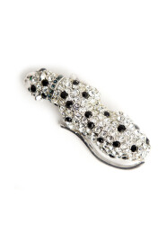 strass panther broche