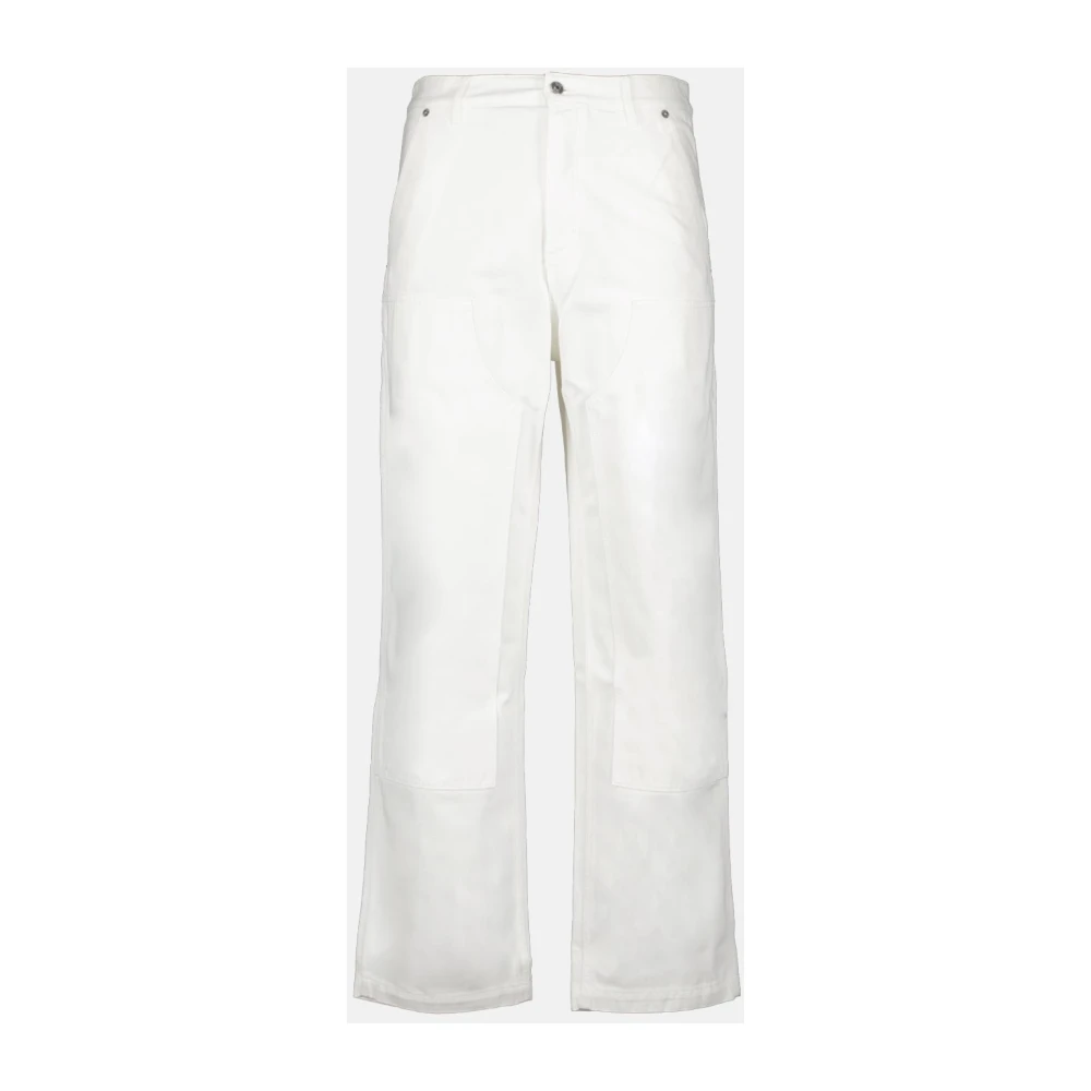 Dior Witte Timmerman Jeans Herfst-Winter 2024 Mannen White Heren