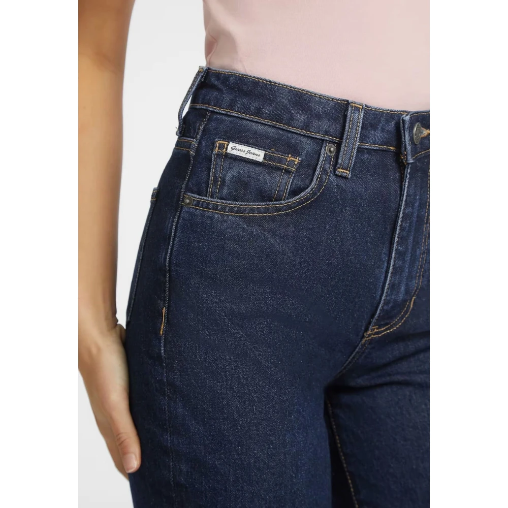 Guess Hoge taille Mom Jeans Blue Dames