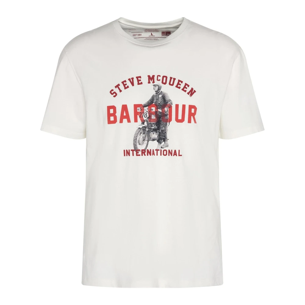Barbour Speedway T-Shirt Whisper White White, Herr
