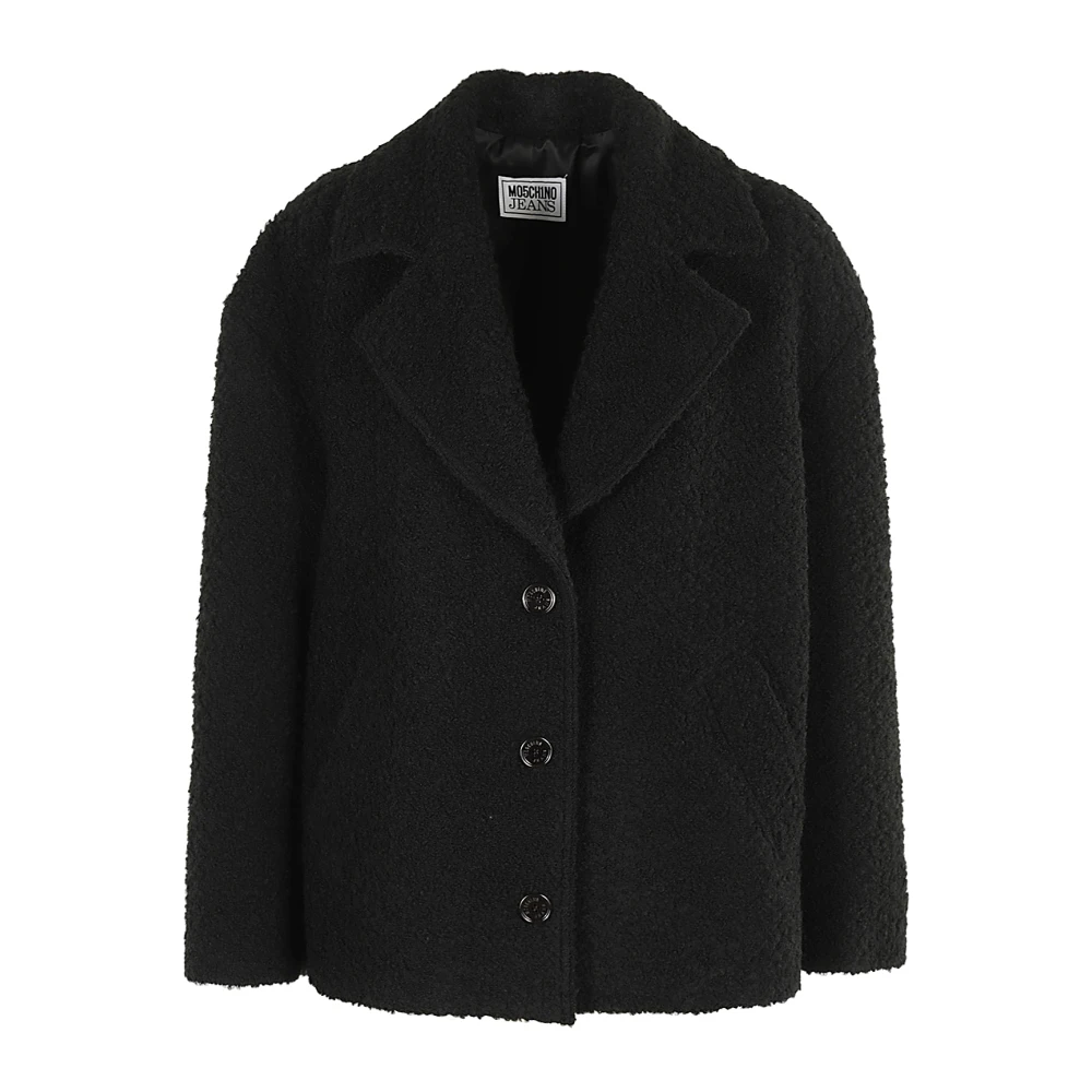 Moschino Boucle Jas Black Dames