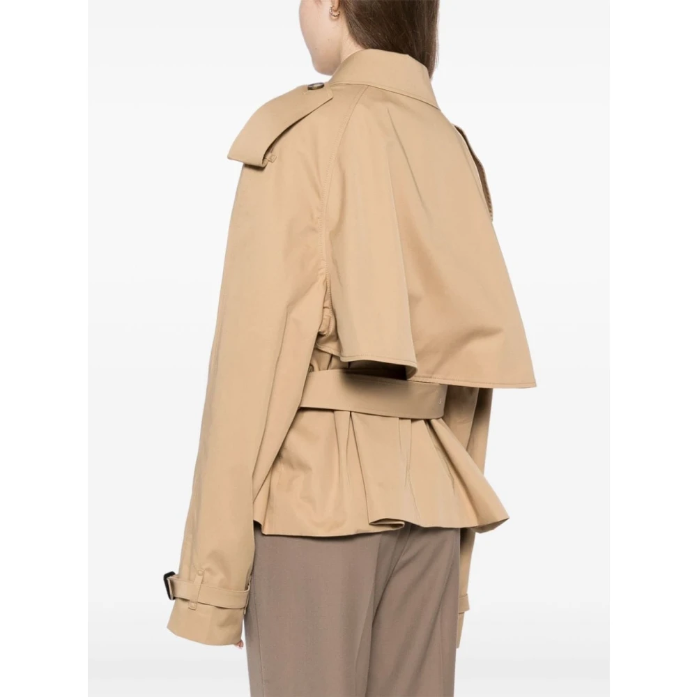 Stella Mccartney Korte Trenchcoat Beige Dames