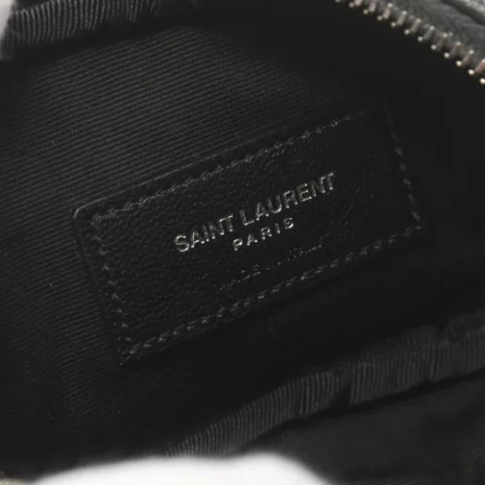 Saint Laurent Vintage Pre-owned Leather shoulder-bags Gray Dames