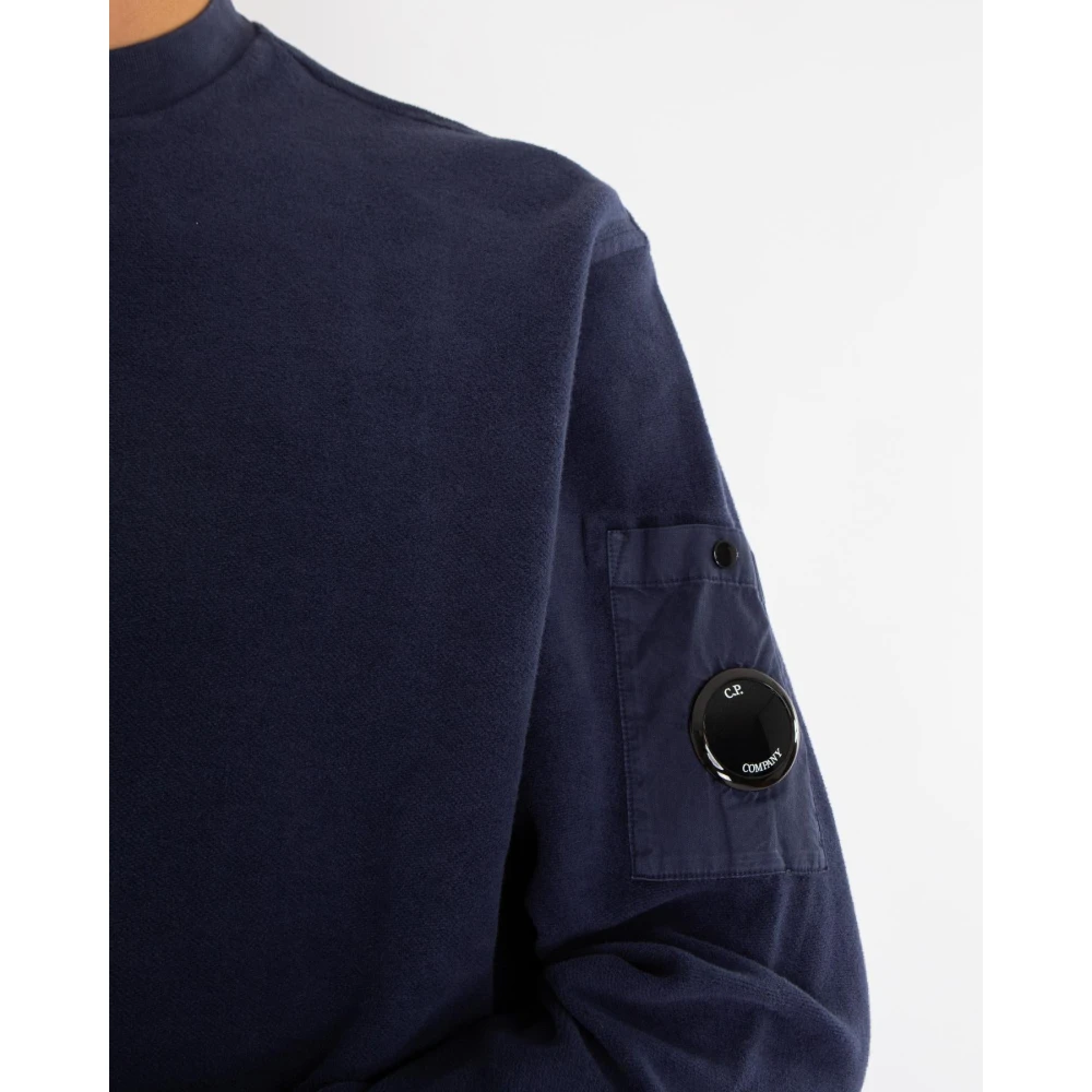 C.P. Company Geborstelde Sweater voor Heren Blue Heren