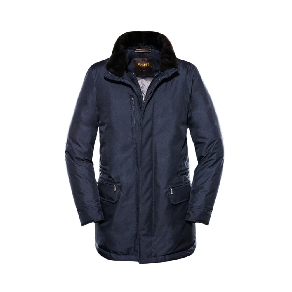 Moorer Men's Blue Down Jackets, M, Bernier-Ads Jacket