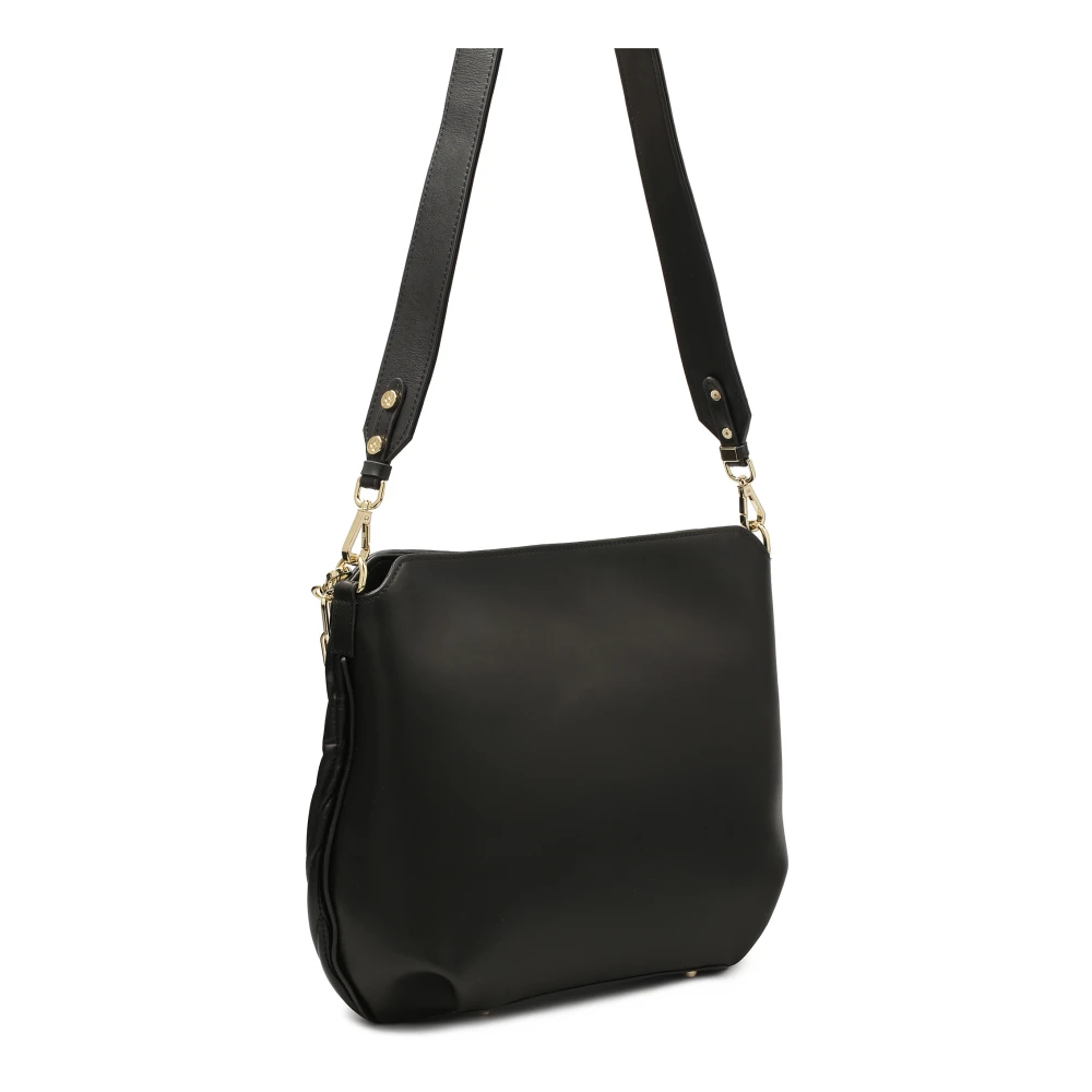 Kazar Gewatteerde zwarte handtas met ketting en afneembare band Black Dames