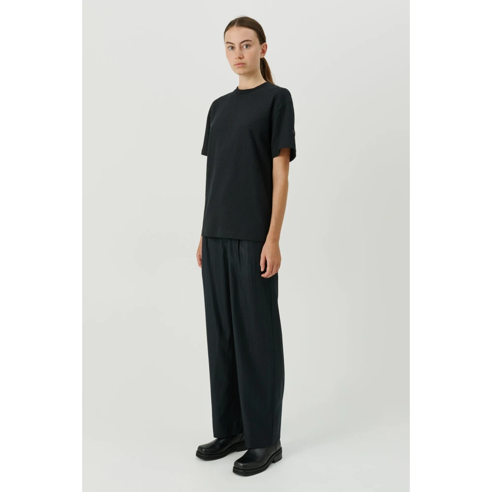 Soulland Boucle Jersey Relaxte T-shirt Black Unisex