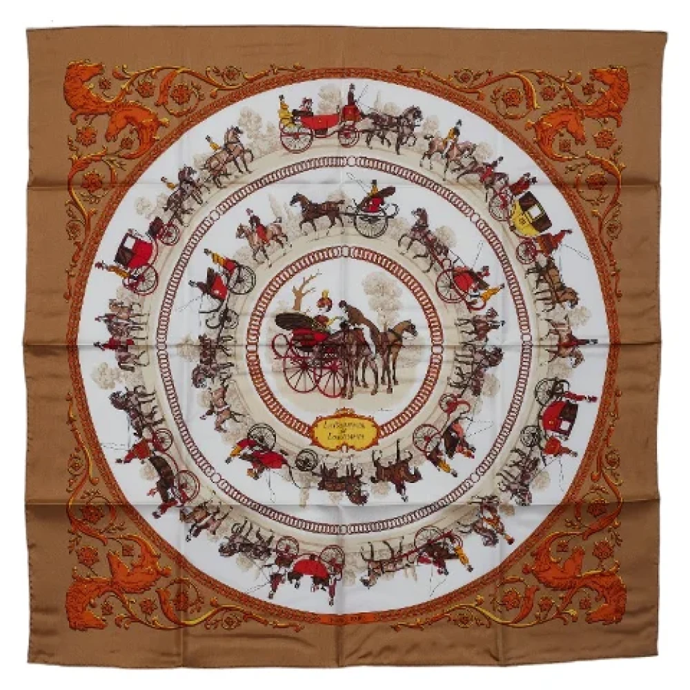 Hermès Vintage Pre-owned Canvas scarves Multicolor Dames