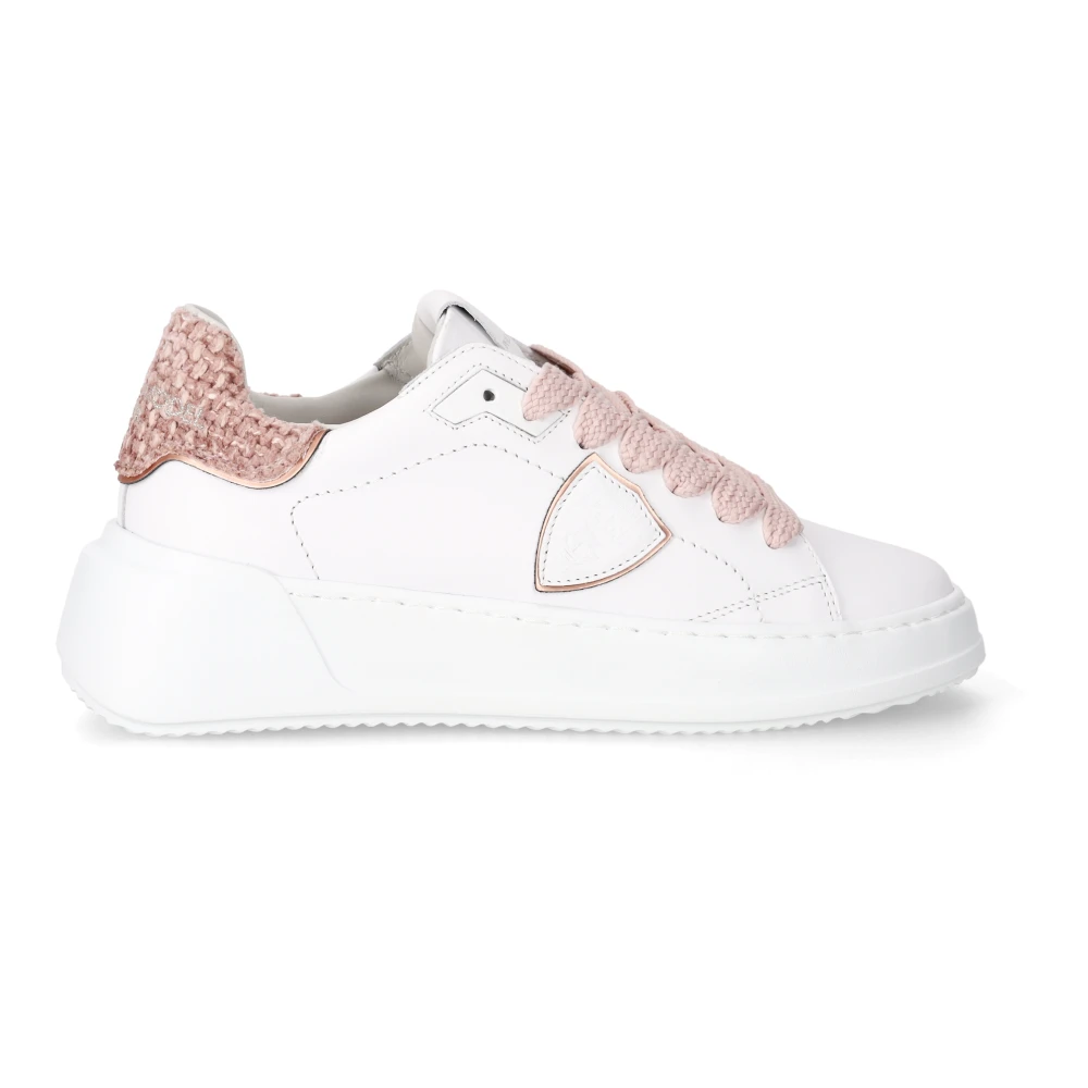 Philippe Model Women's White Trainers Tres Temple Tennis