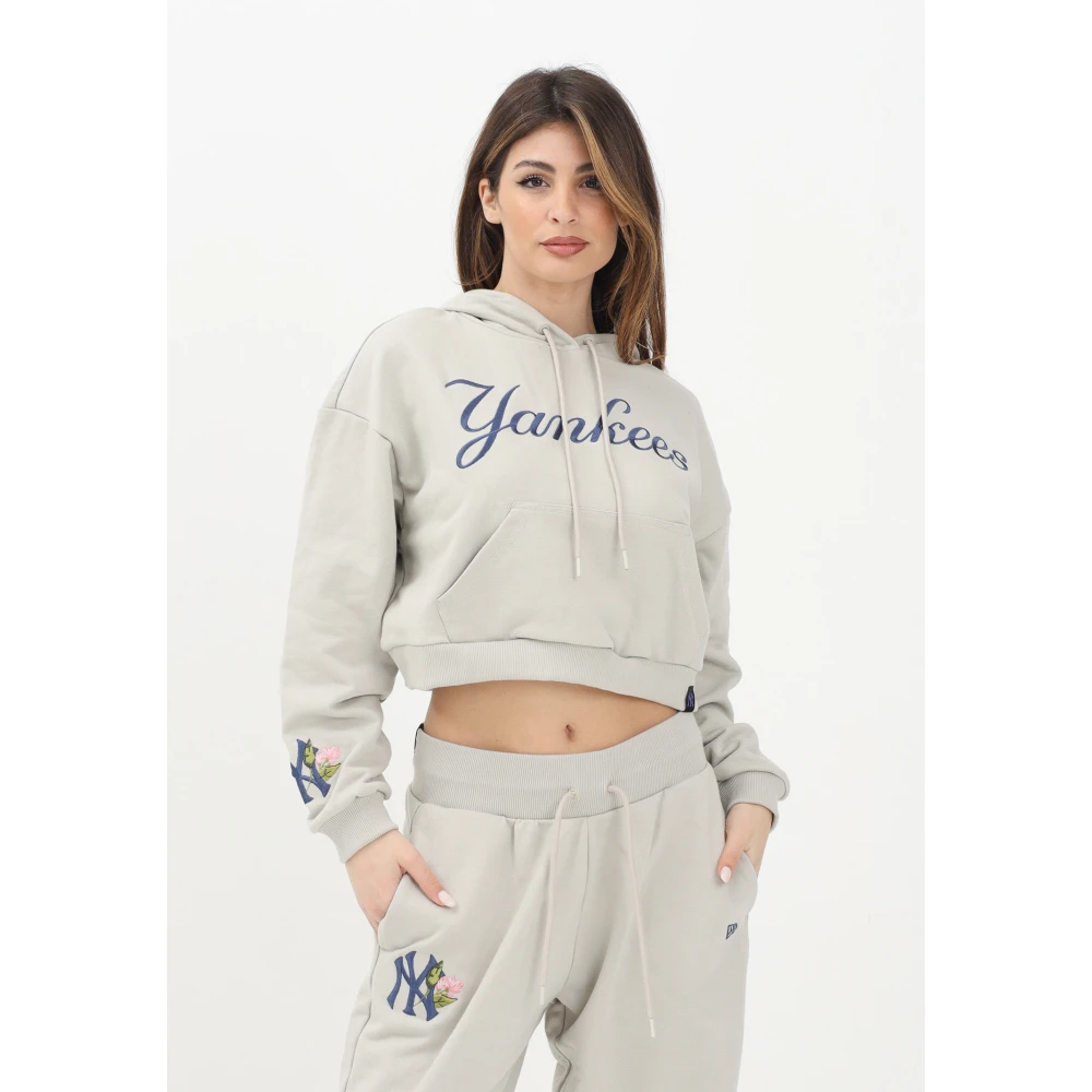 new era MLB Grafische Hoodie New York Yankees Gray Dames