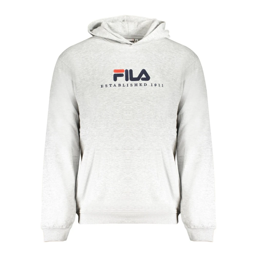 Fila Grijze hoodie met borduurwerk Gray Heren