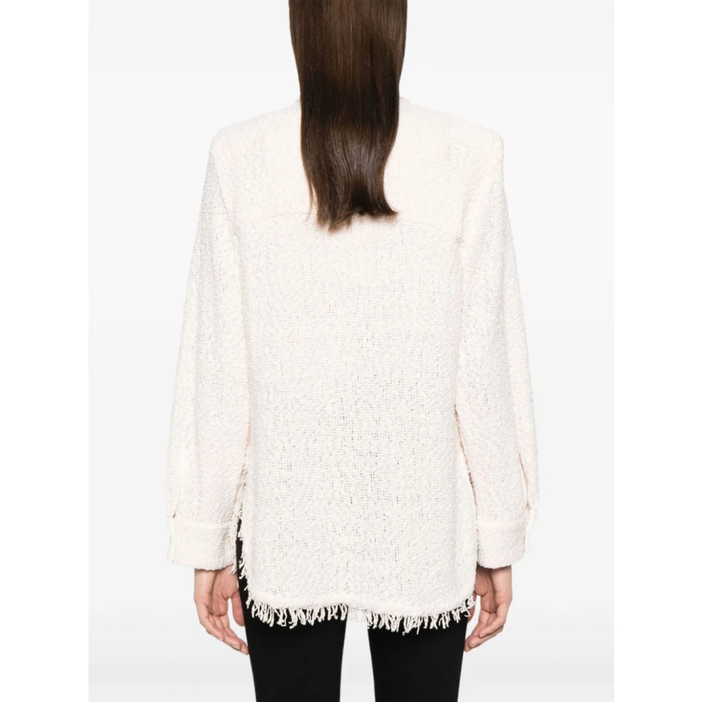 IRO Roze Tweed Bouclé Shirt Pink Dames