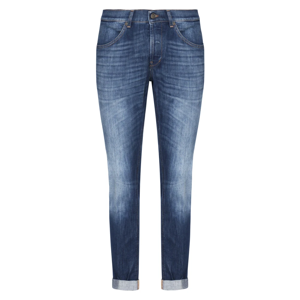 Dondup Skinny Fit Blauwe Jeans Lage Taille Blue Heren