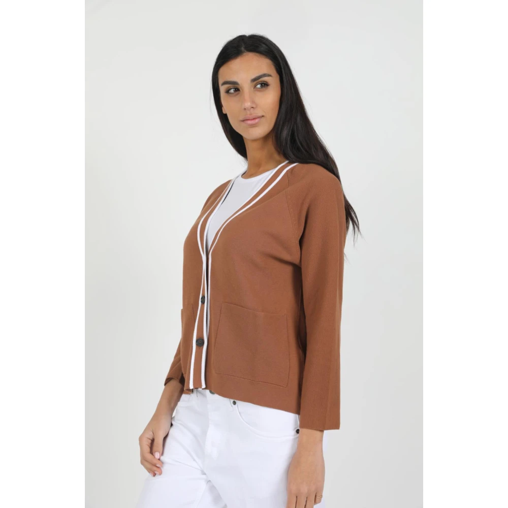 Gran Sasso Stijlvol Vest Brown Dames