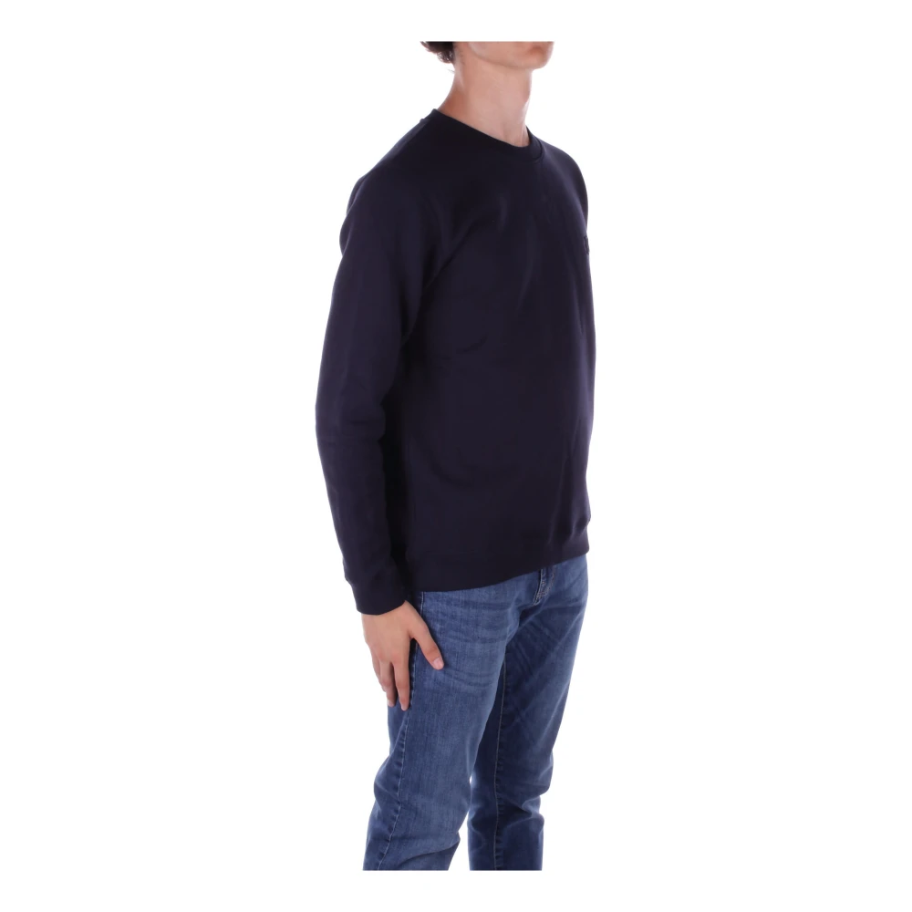 Dondup Blauwe Logo Sweater Blue Heren