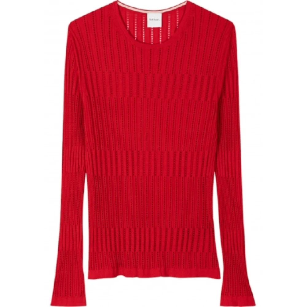 Paul Smith Round-neck Knitwear Red Dames