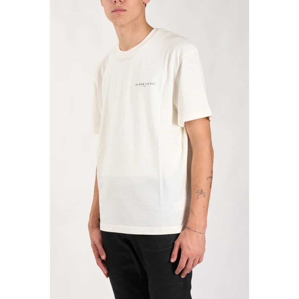 IH NOM UH NIT Authentiek T-shirt met voorlogo White Heren