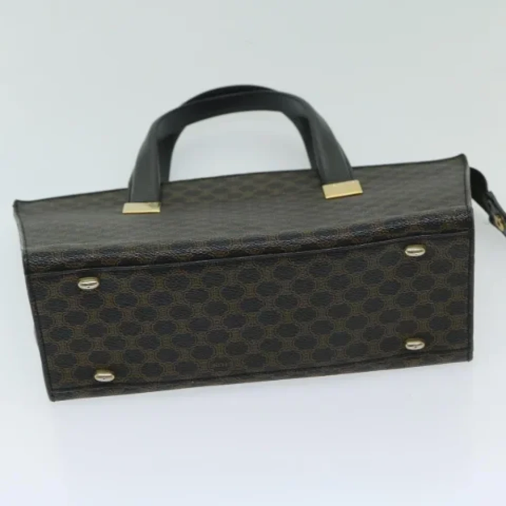 Celine Vintage Pre-owned Canvas handbags Black Dames