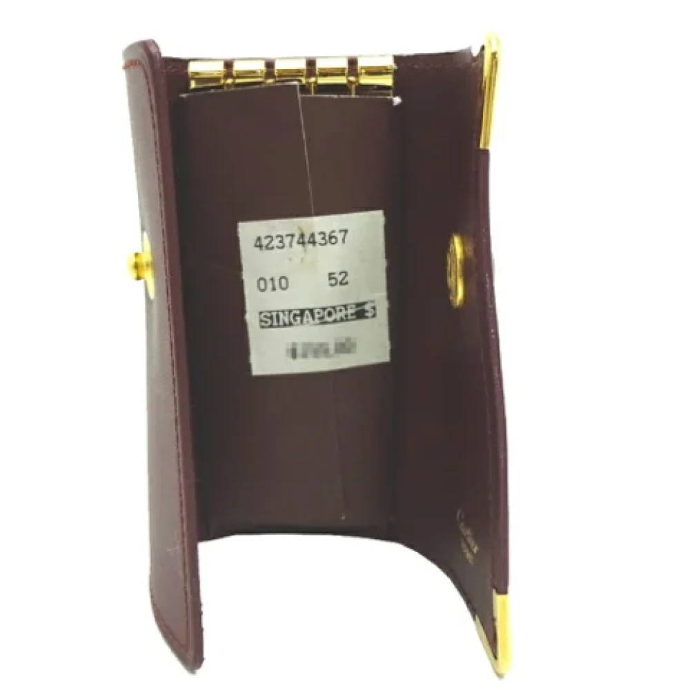 Cartier Vintage Pre-owned Leather key-holders Red Dames