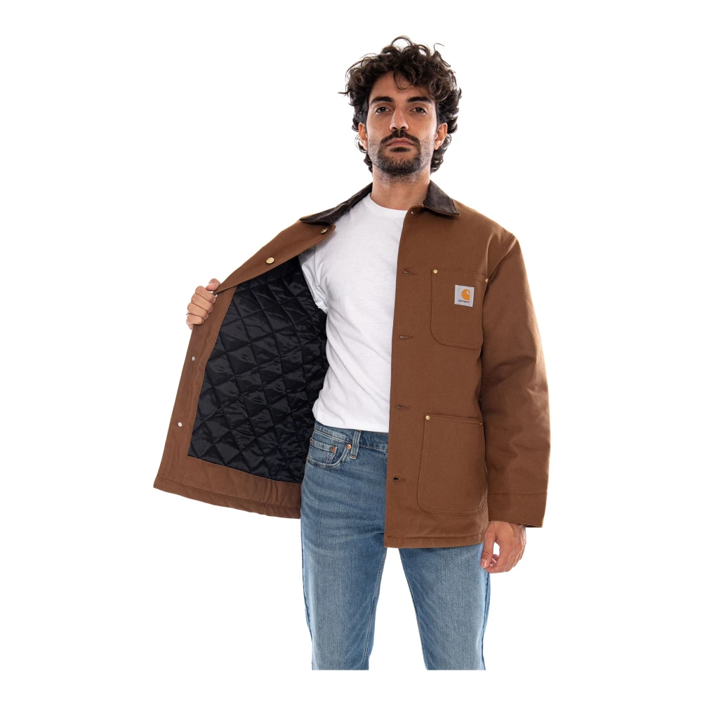 Carhartt Wip Uomo Marrone Giacca Da Lavoro Og In Dusty Hamilton Brown - Immagine 4