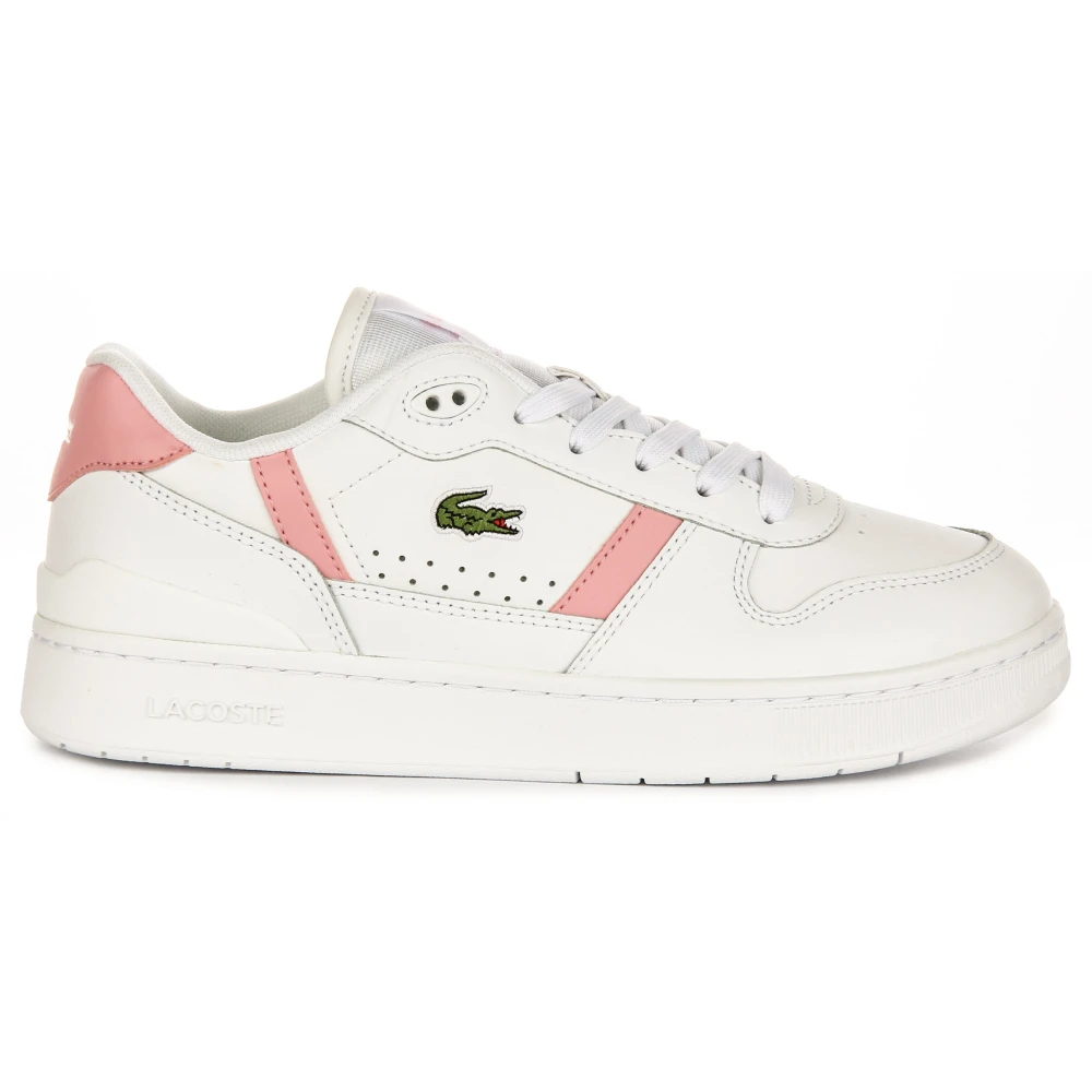 Lacoste Women's White T Clip Set Leather Trainers