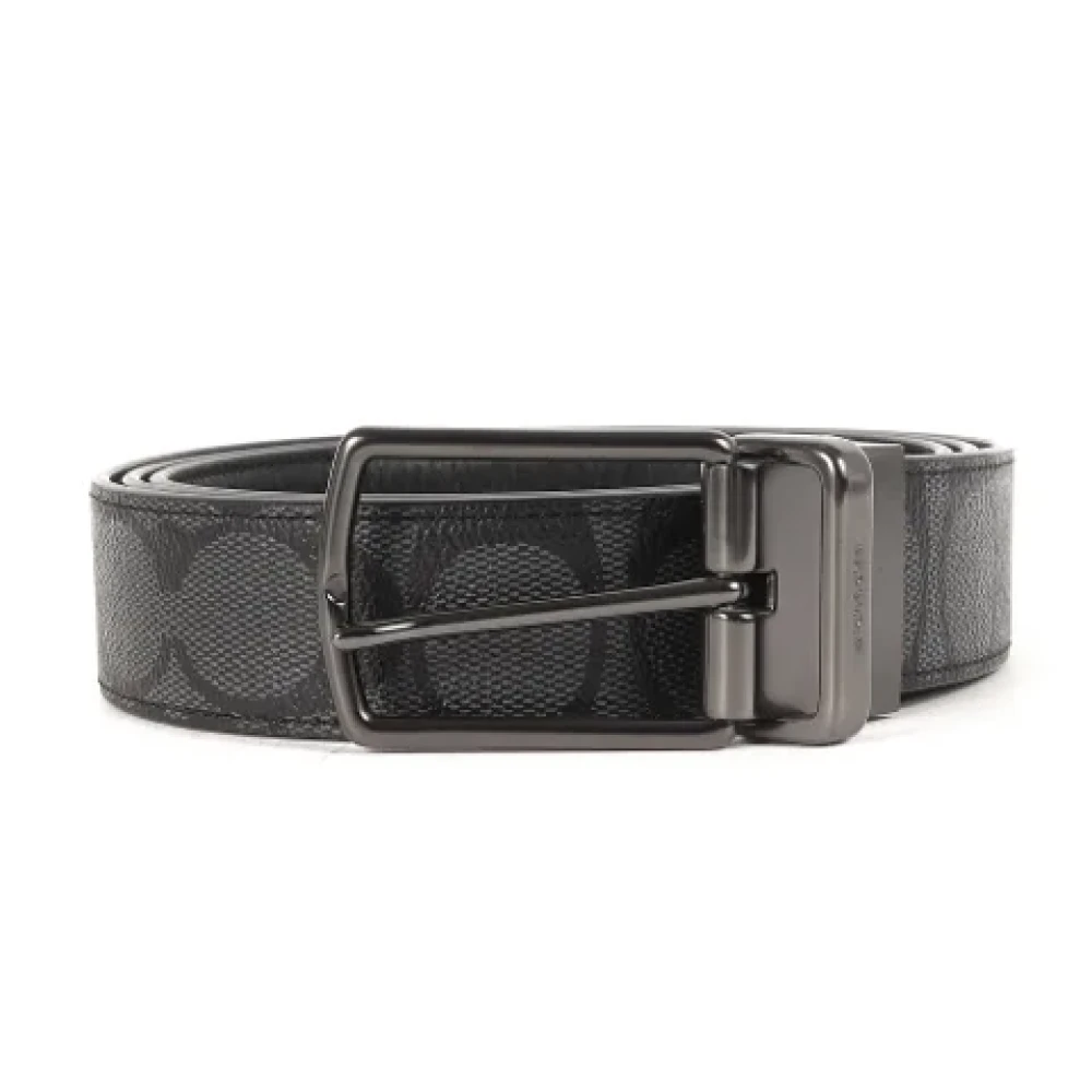 Coach Pre-owned Leather belts Black Heren