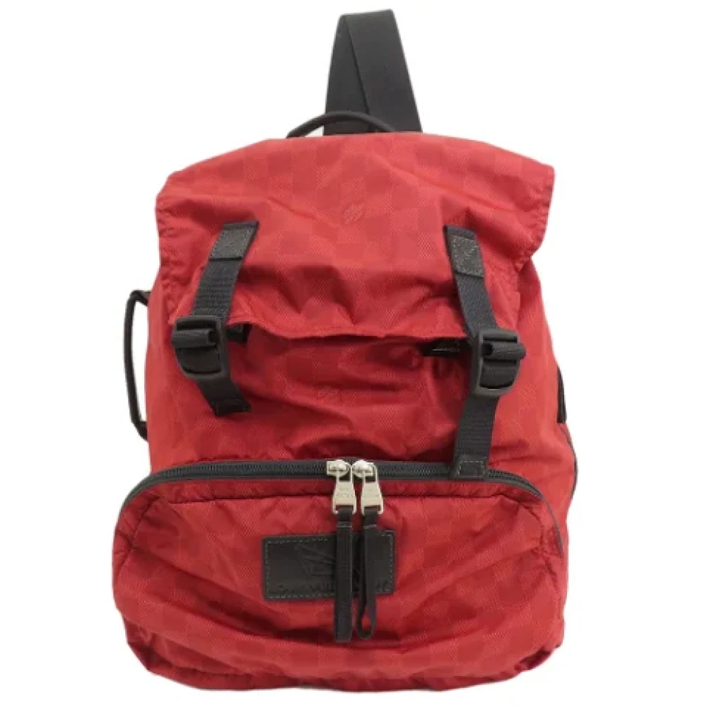 Louis Vuitton Vintage Pre-owned Nylon backpacks Red Dames