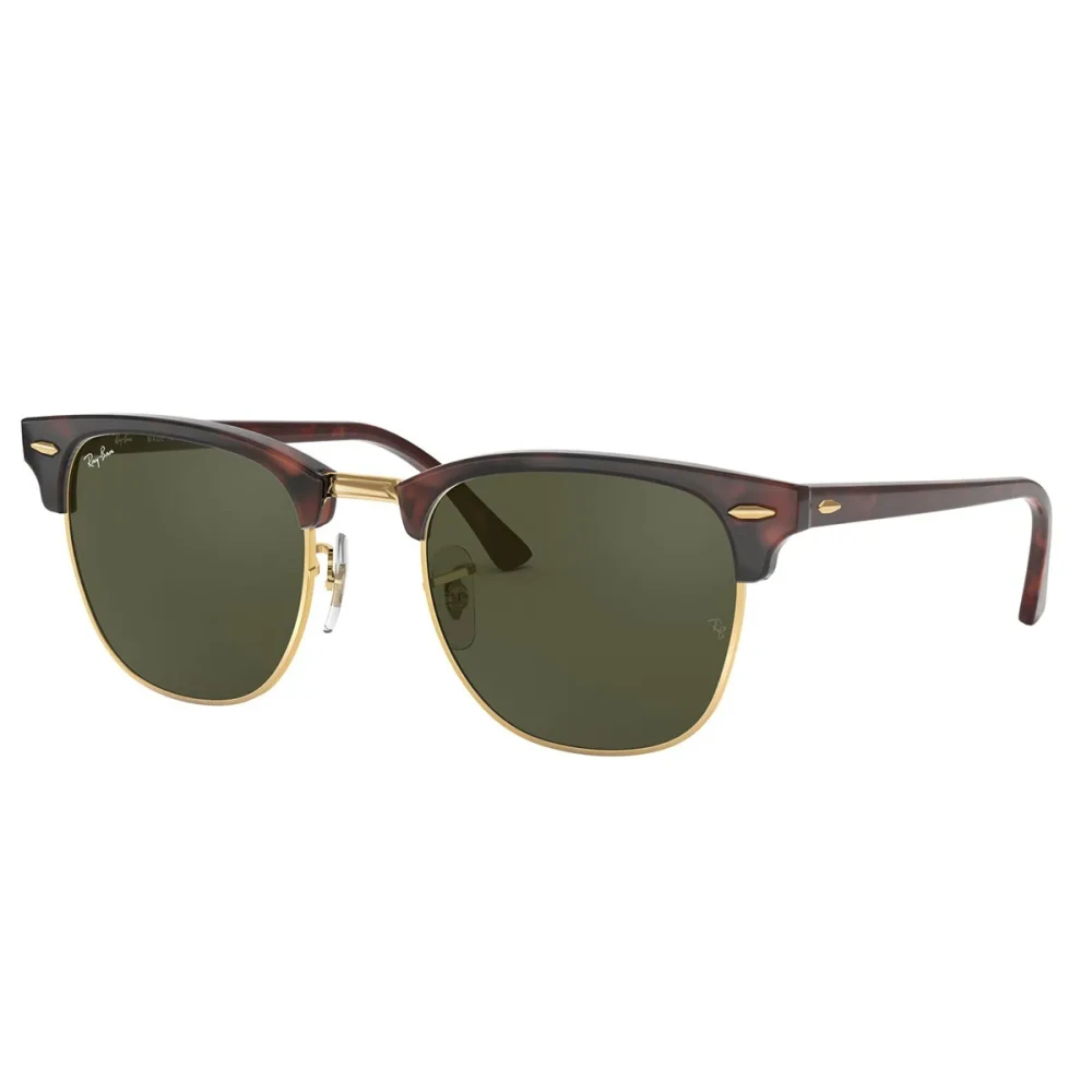 Ray-Ban Unisex Brown Sunglasses, 51 Mm, Classic Clubmaster Sunglasses